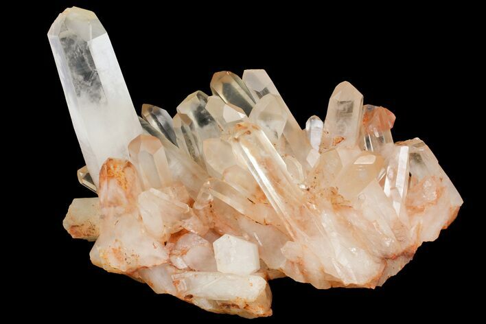 Tangerine Quartz Crystal Cluster - Madagascar #156959